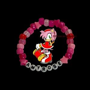 Handmade Amy Rose Kandi Bracelet